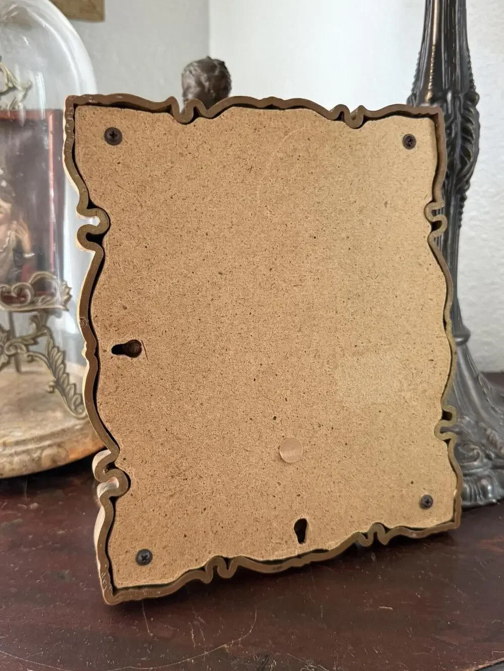Vintage Gold tone Plastic MCM Ornate Mirror